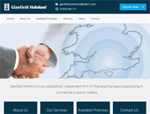 Tablet Screenshot of glanfieldholmlund.co.uk